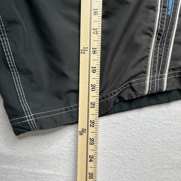 Speedo Mens Black‎ Blue Swim Board Shorts Size Large - Picture 6 of 11